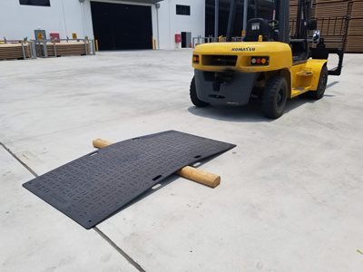Ground Protection Mats Flex Test