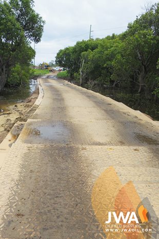 4m wide temporary roadway