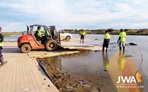 Minimal Soil Disturbance Access Mat Installation