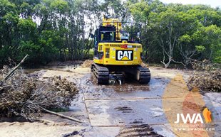 Protecting ground ruts in acid sulfate soils