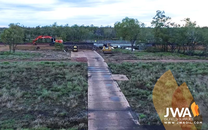Floodplain Access Mats for Railbridge repair