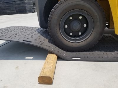 Ground Protection Mats Flex Test
