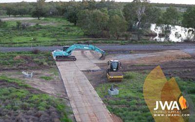 Excavator and Compactor Access Matting
